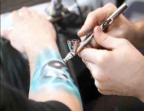 airbrushed Temporary Tattoos