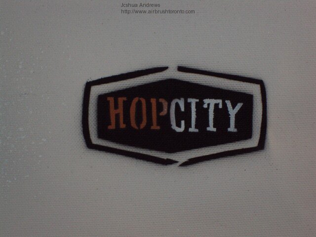 custom stencils of brand logos and symbols