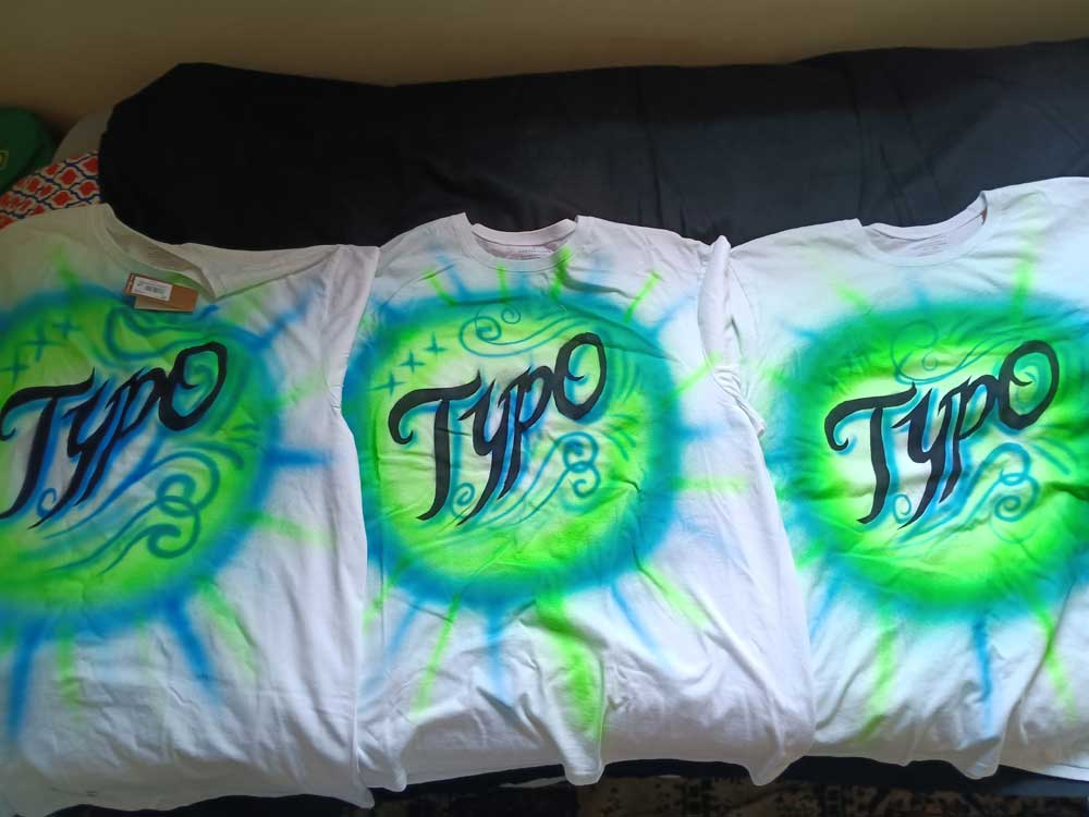 Airbrushed T-shirts