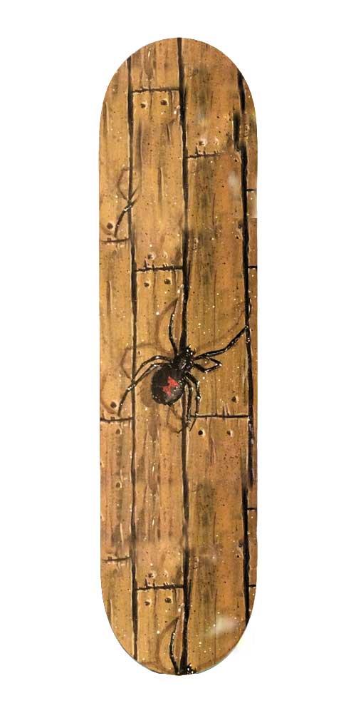 custom hand painted skateboard