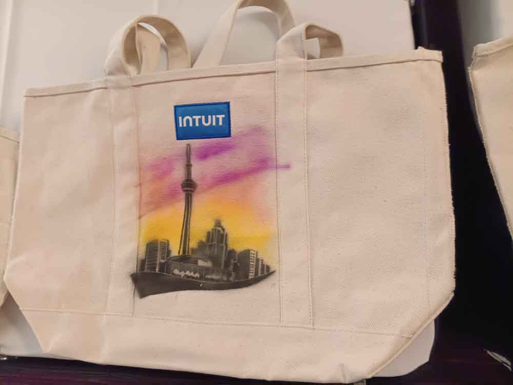 Airbrushed Tote Bags 